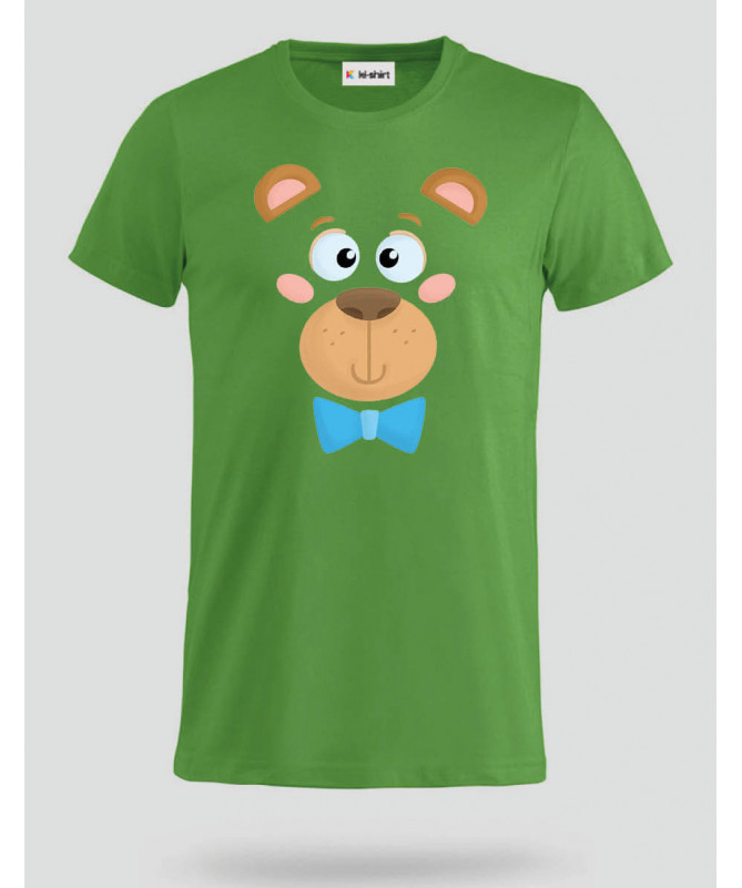 Orsetto fiocco blu T-shirt Basic Uomo