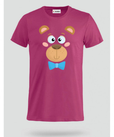 Orsetto fiocco blu T-shirt Basic Uomo