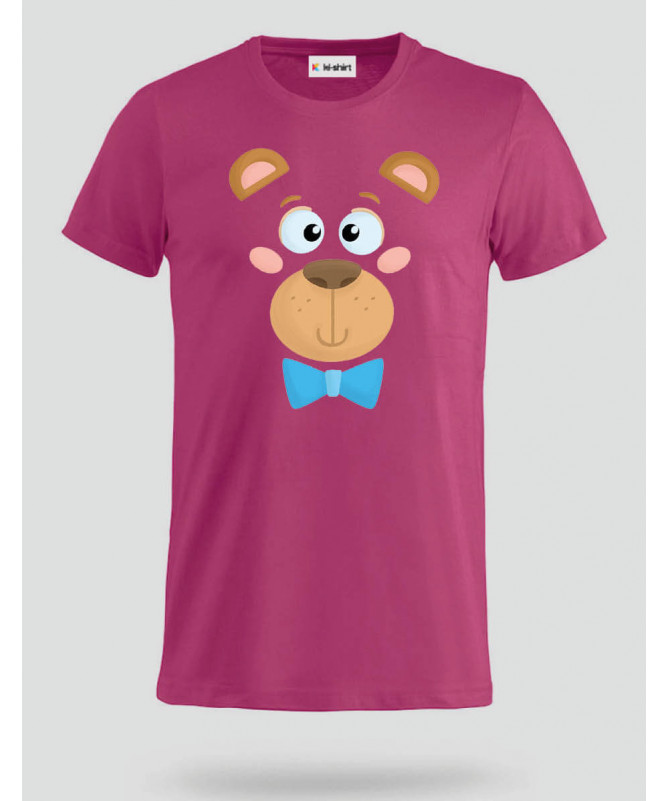 Orsetto fiocco blu T-shirt Basic Uomo