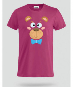 Orsetto fiocco blu T-shirt Basic Uomo