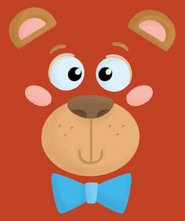 Orsetto fiocco blu T-shirt Basic Donna