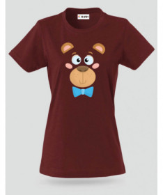 Orsetto fiocco blu T-shirt Basic Donna