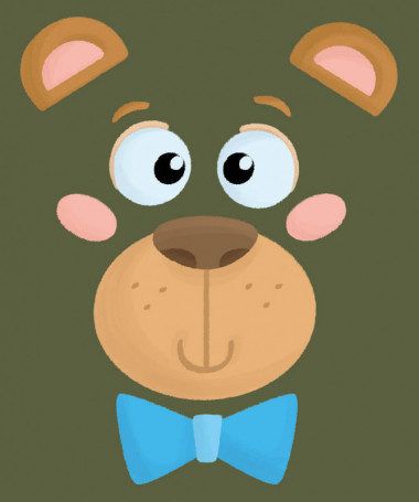 Orsetto fiocco blu T-shirt Basic Donna