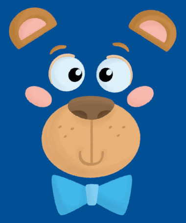 Orsetto fiocco blu Felpa Premium con cappuccio Donna