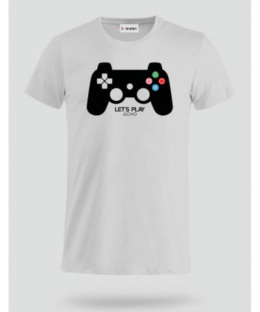 Lets play playstation T-shirt Basic Uomo