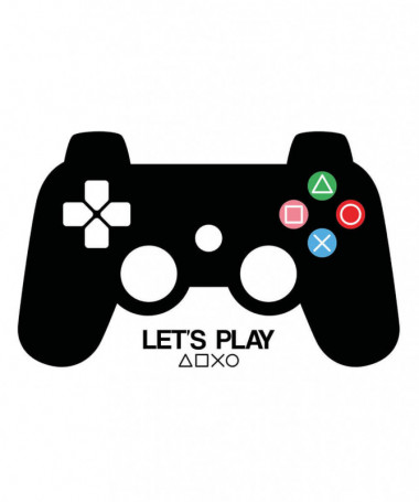 Lets play playstation T-shirt Basic Uomo