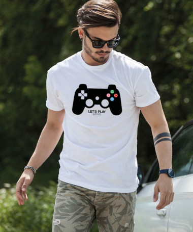 Lets play playstation T-shirt Basic Uomo