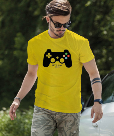 Lets play playstation T-shirt Basic Uomo