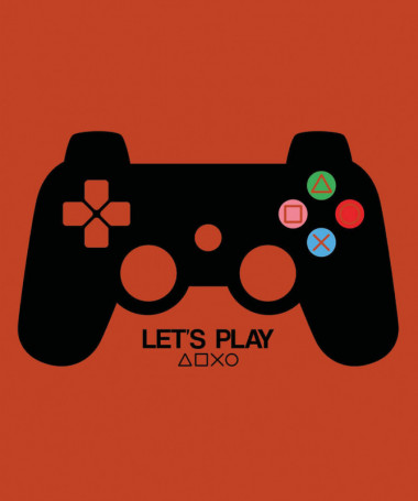 Lets play playstation T-shirt Basic Uomo