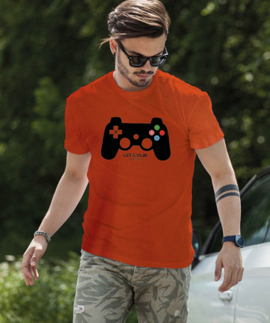 Lets play playstation T-shirt Basic Uomo