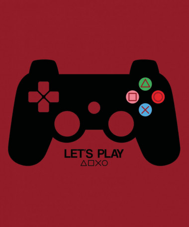 Lets play playstation T-shirt Basic Uomo