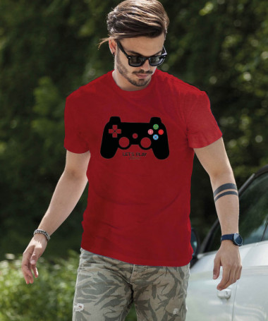 Lets play playstation T-shirt Basic Uomo