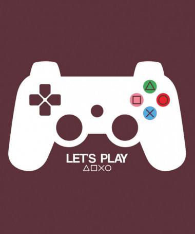 Lets play playstation T-shirt Basic Uomo