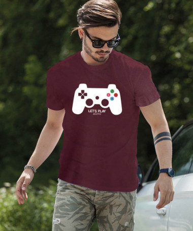 Lets play playstation T-shirt Basic Uomo