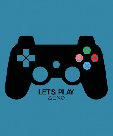 Lets play playstation T-shirt Basic Uomo