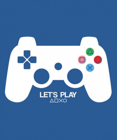 Lets play playstation T-shirt Basic Uomo
