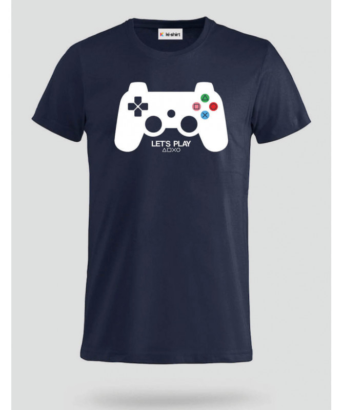 Lets play playstation T-shirt Basic Uomo
