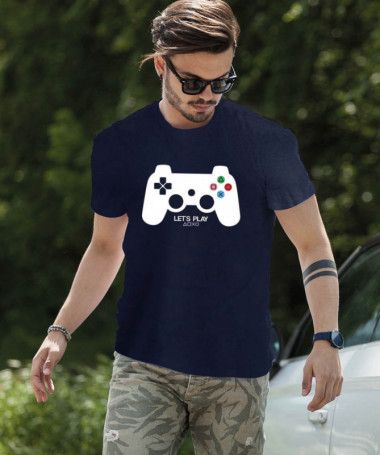 Lets play playstation T-shirt Basic Uomo