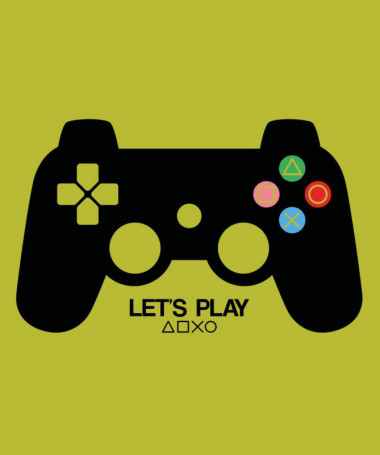 Lets play playstation T-shirt Basic Uomo
