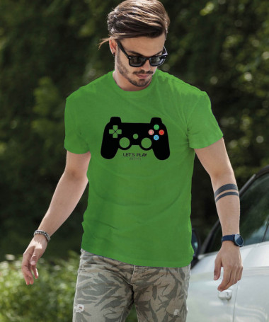 Lets play playstation T-shirt Basic Uomo