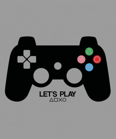 Lets play playstation T-shirt Basic Uomo