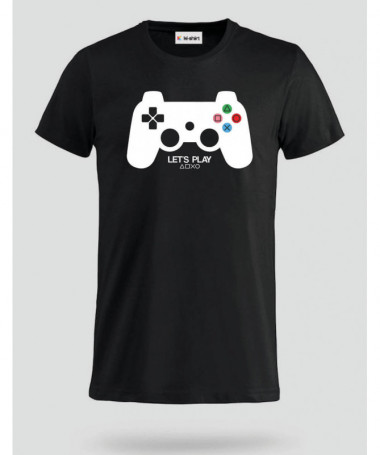 Lets play playstation T-shirt Basic Uomo