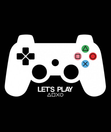 Lets play playstation T-shirt Basic Uomo