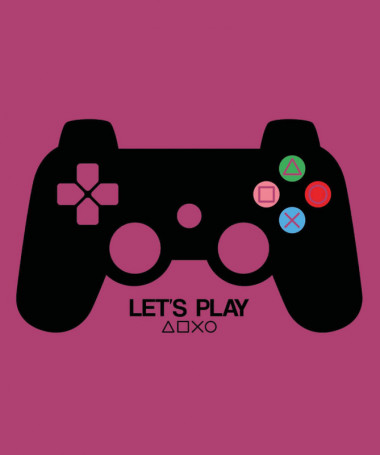 Lets play playstation T-shirt Basic Uomo