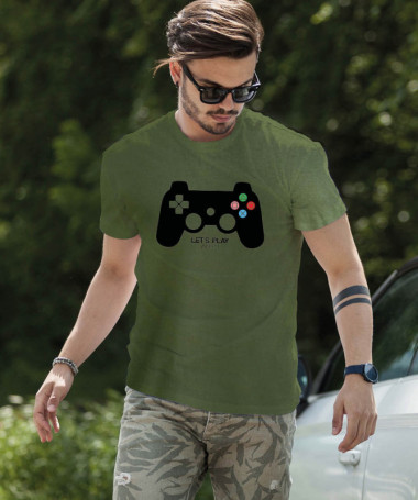 Lets play playstation T-shirt Basic Uomo