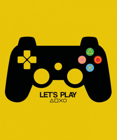 Lets play playstation T-shirt Basic Donna