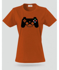 Lets play playstation T-shirt Basic Donna