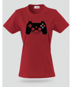 Lets play playstation T-shirt Basic Donna