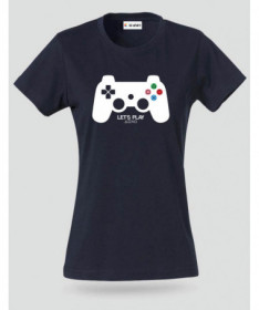 Lets play playstation T-shirt Basic Donna