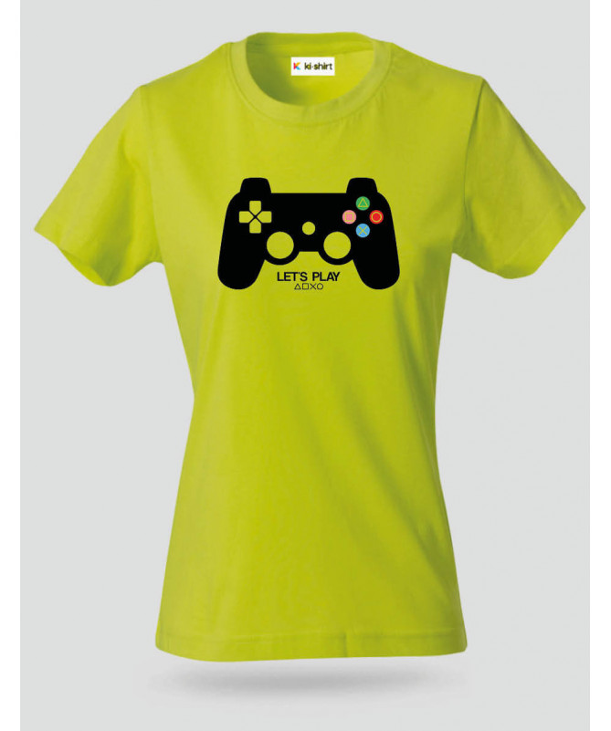 Lets play playstation T-shirt Basic Donna