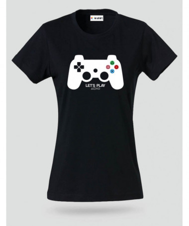 Lets play playstation T-shirt Basic Donna