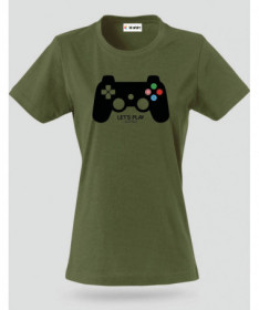 Lets play playstation T-shirt Basic Donna