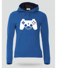 Lets play playstation Felpa Premium con cappuccio Donna