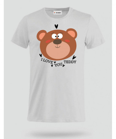 I love you teddy T-shirt Basic Uomo