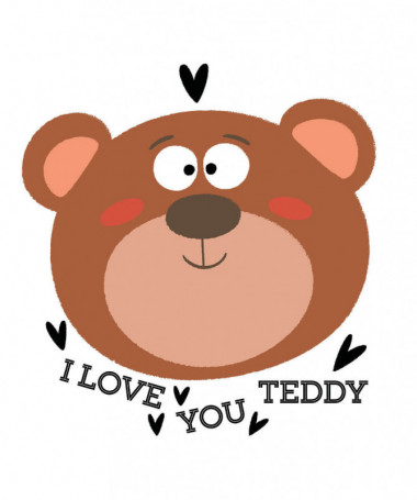 I love you teddy T-shirt Basic Uomo