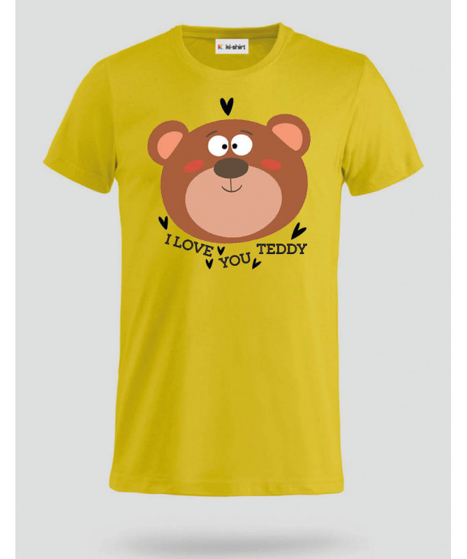 I love you teddy T-shirt Basic Uomo