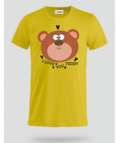 I love you teddy T-shirt Basic Uomo