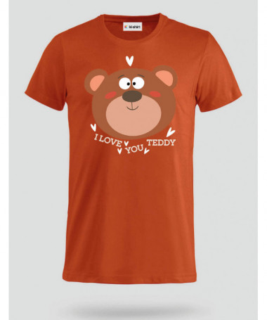I love you teddy T-shirt Basic Uomo