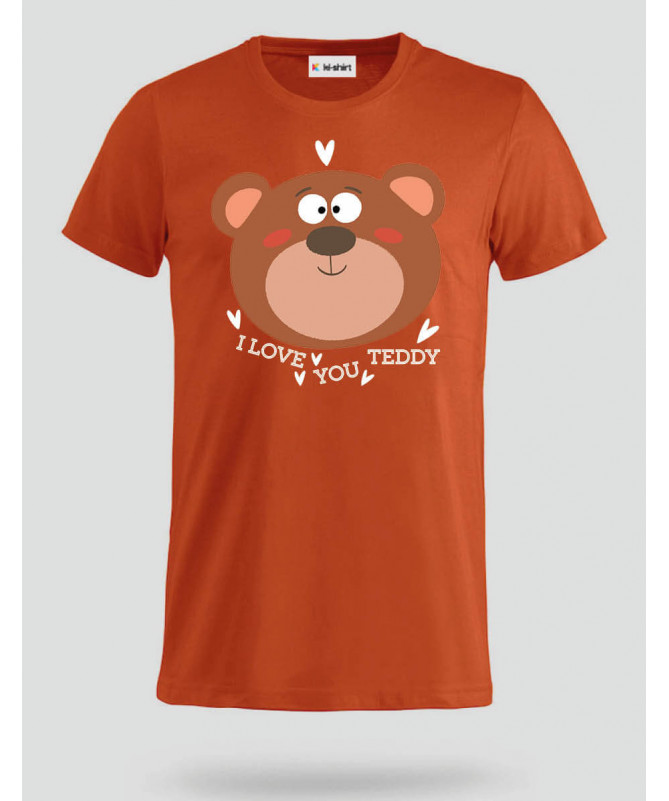 I love you teddy T-shirt Basic Uomo