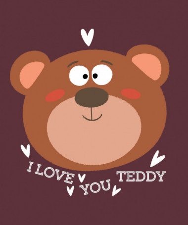 I love you teddy T-shirt Basic Uomo