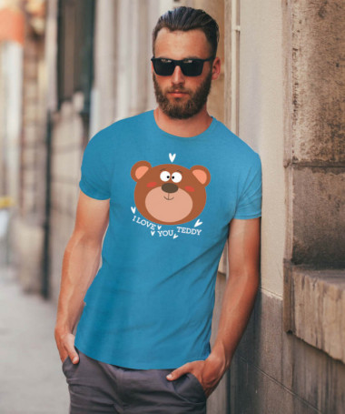 I love you teddy T-shirt Basic Uomo
