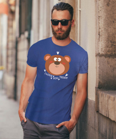 I love you teddy T-shirt Basic Uomo