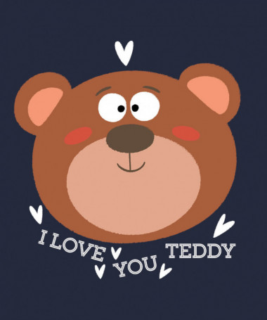 I love you teddy T-shirt Basic Uomo