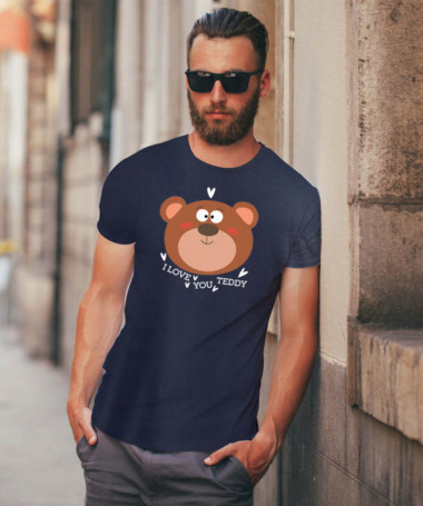 I love you teddy T-shirt Basic Uomo