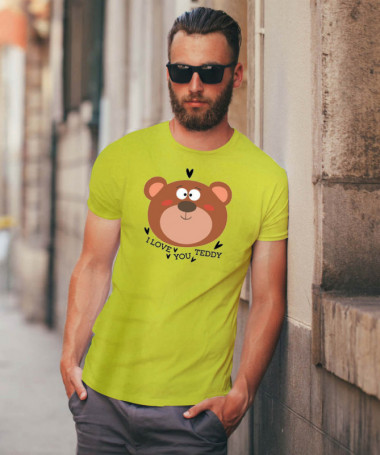 I love you teddy T-shirt Basic Uomo