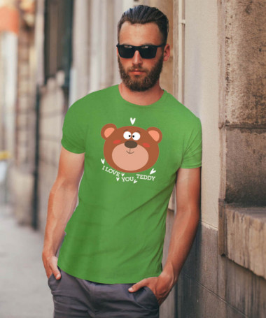 I love you teddy T-shirt Basic Uomo